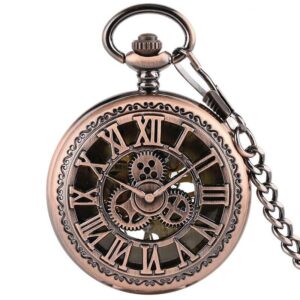 Roodkoperen Steampunk Zakhorloge