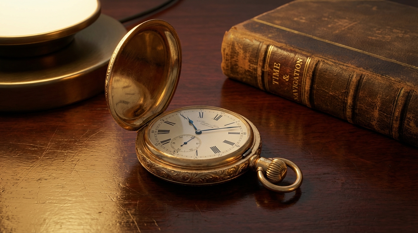 Een prachtig gegraveerd luxe zakhorloge in goud, symbool van tijdloze elegantie.